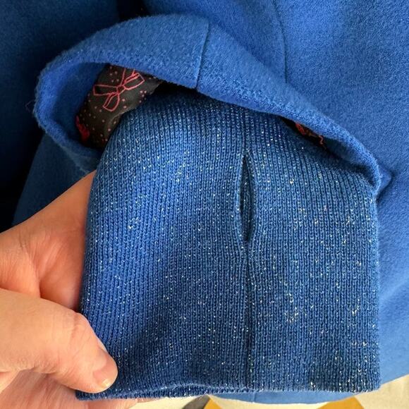 TOMMY GIRL by Tommy Hilfiger | Blue Double Breasted Pea Coat | Women's Large - Picture 7 of 13